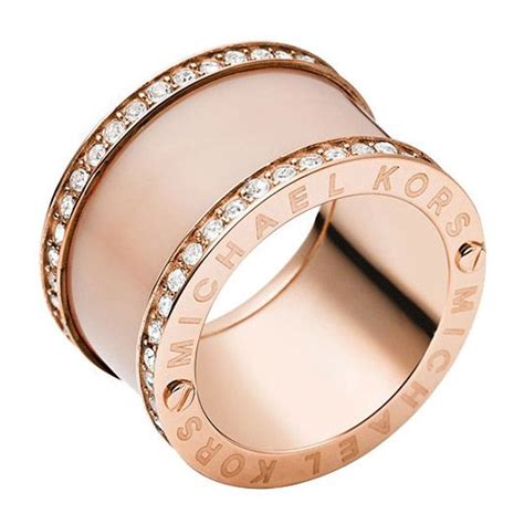 michael kors brilliance ring mkj4332791|michael kors brilliance powerful romance pave double stack ring.